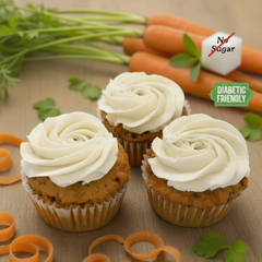 No Sugar Added Carrot Cupcakes - 3pk