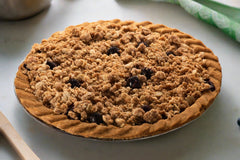 Vegan Blueberry Streusel Pie