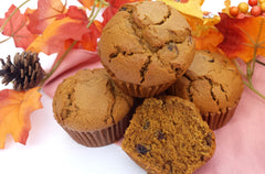 Pumpkin Raisin Muffins - vegan