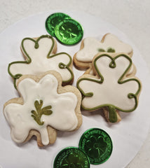 Handcrafted Shamrock Sugar Cookies