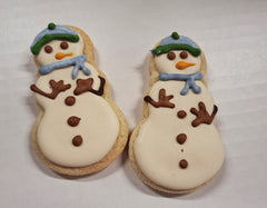 Handcrafted Snowmen Sugar Cookies